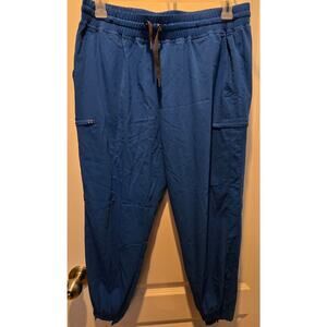 Landau Forward White Cross FT scrub pants sz Petite Large blue